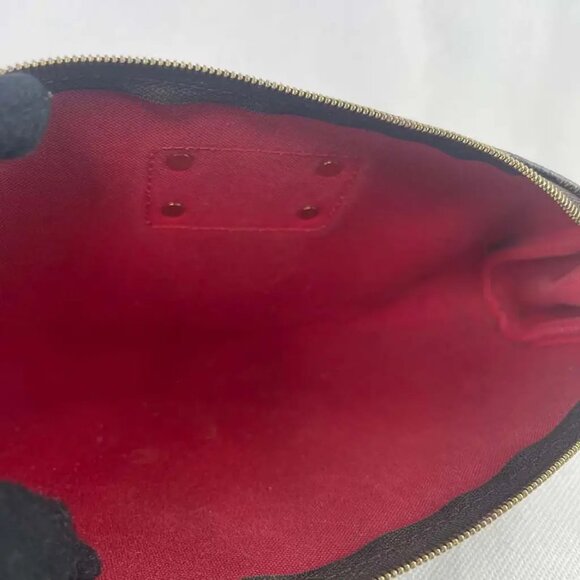 Authentic Louis Vuitton Eva Clutch Damier Ebene Crossbody Shoulder Bag - Picture 5 of 12